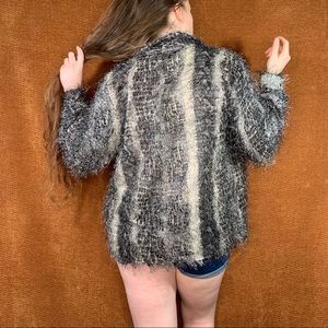 90s fuzzy blouse, size L